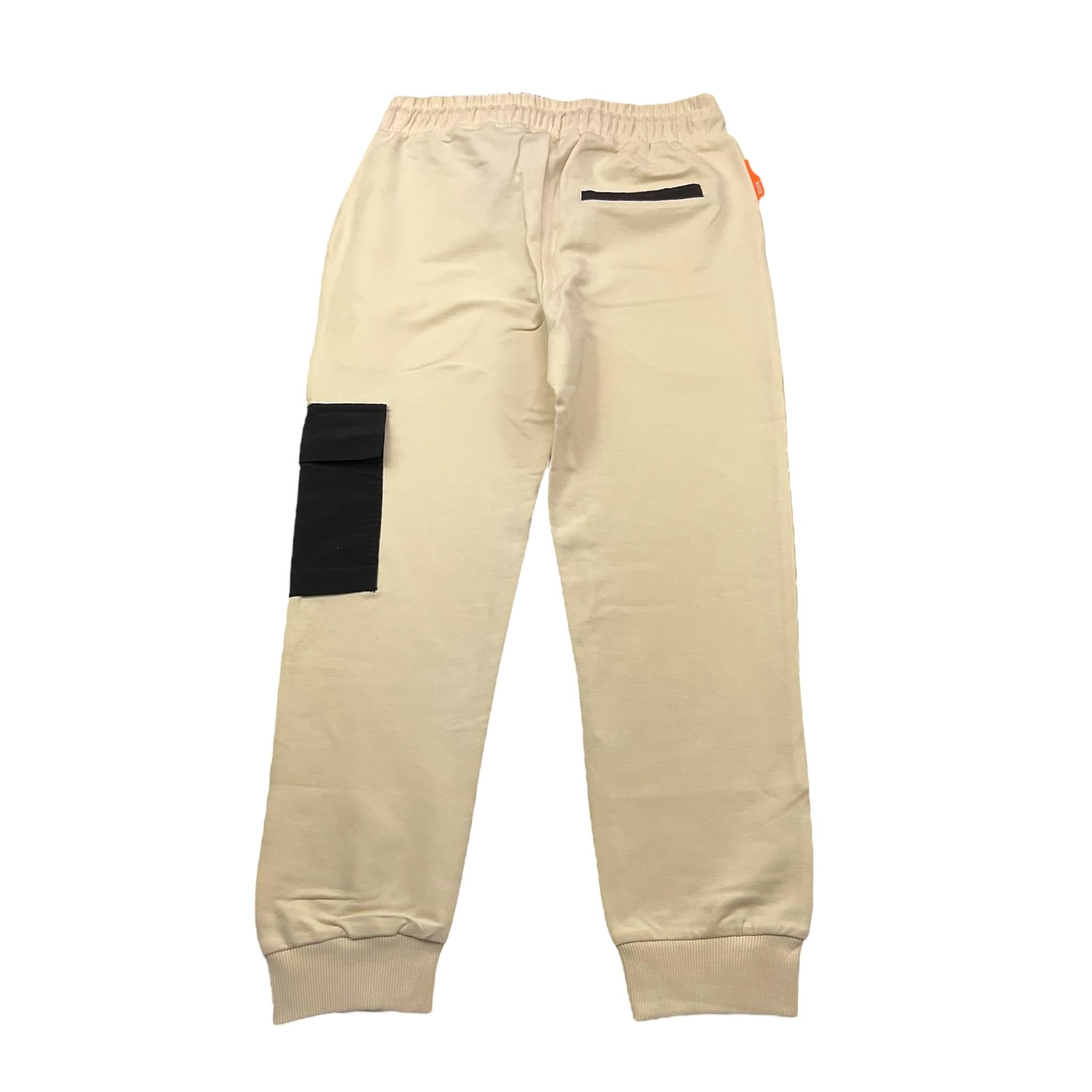 Suns  Pantalone Tuta Tinta Unita con Tasca In Contrasto per Bambino PFS51021U PANNA SUNS 