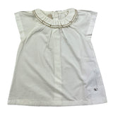 Chicco Camicia Mezza Manica Tinta Unita Bianco Per Neonata
