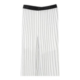 Liu Jo Pantalone Tinta Unita con Fantasia A Righe per Bambina GA5071XXX BIANCO LIU JO 