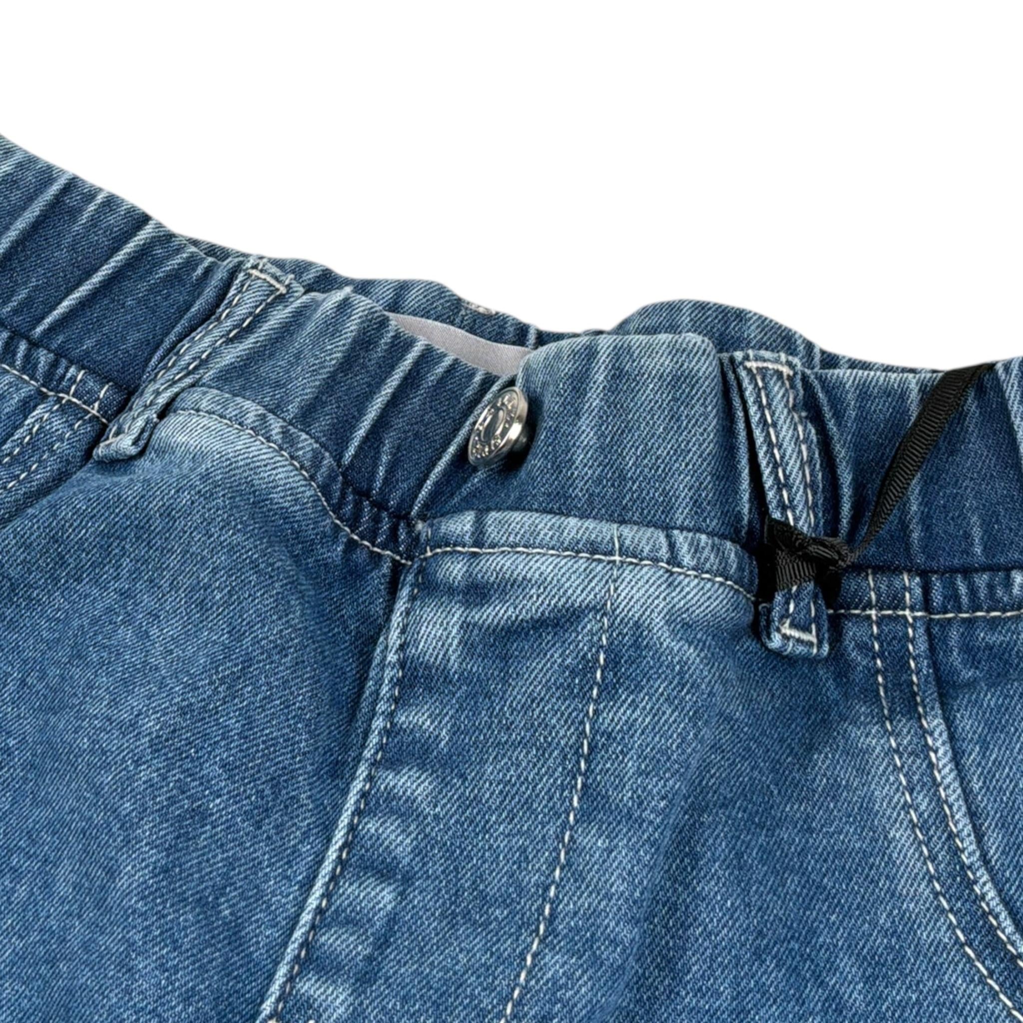 Gaelle Jeans tinta unita con Elastico In Vita Blu per Bambina 2745PD00530 BLU GAELLE 