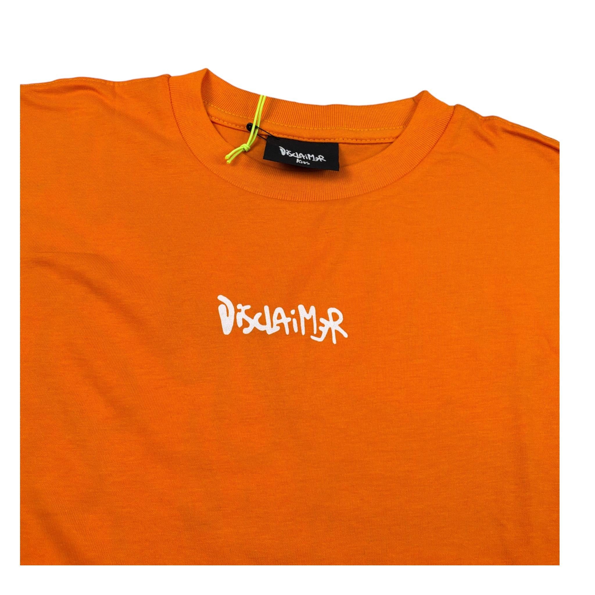 Disclaimer T-Shirt Girocollo tinta unita con Stampe Arancione per Bambino 25EDK58442 ARANCIONE DISCLAIMER 