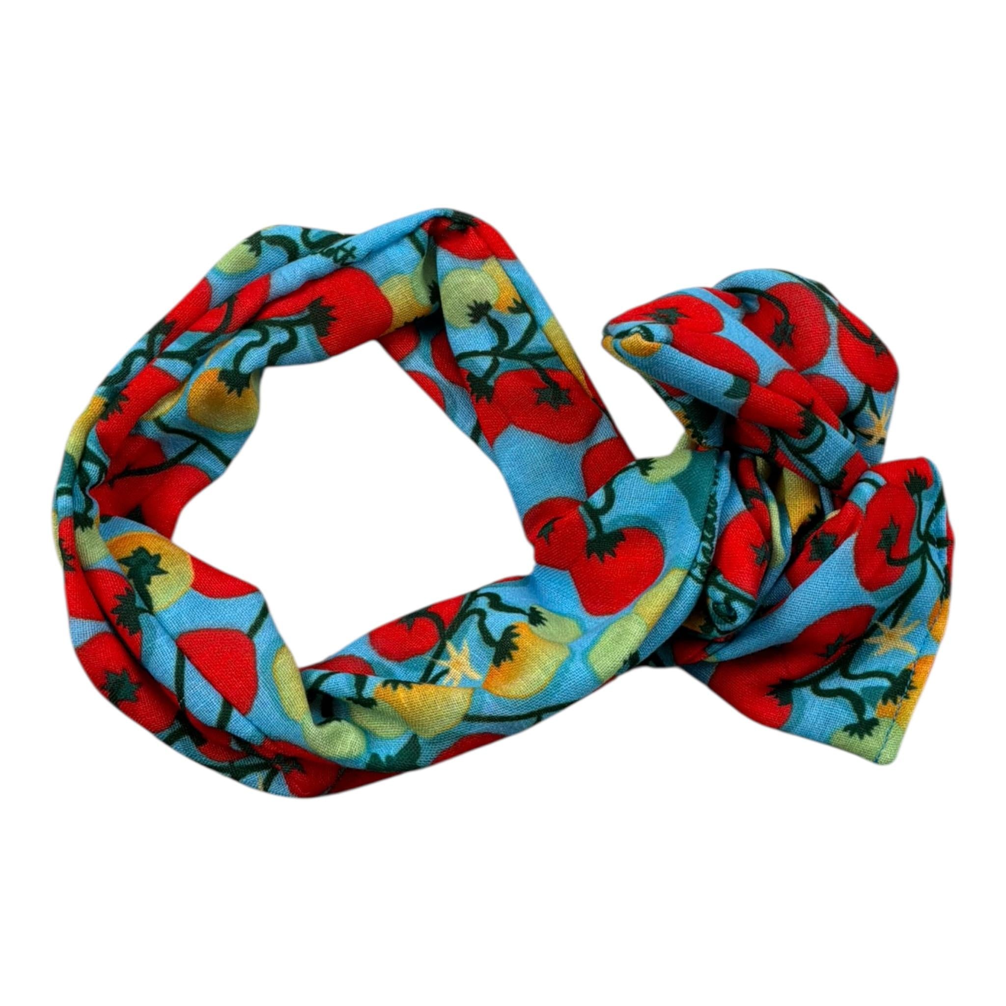 Carlotta Vindice Completo 2 Pezzi Top-Pantalone E Bandana Blu per Bambina SCPTT4J BLU CARLOTTA VINDICE 