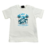 F**K T-Shirt Girocollo Tinta Unita con Stampa per Neonato FJ2460053WH BIANCO F**K 