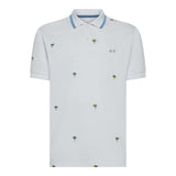 Sun68 Polo Mezza Manica Tinta Unita con Stampa per Bambino A35328X BIANCO SUN68 