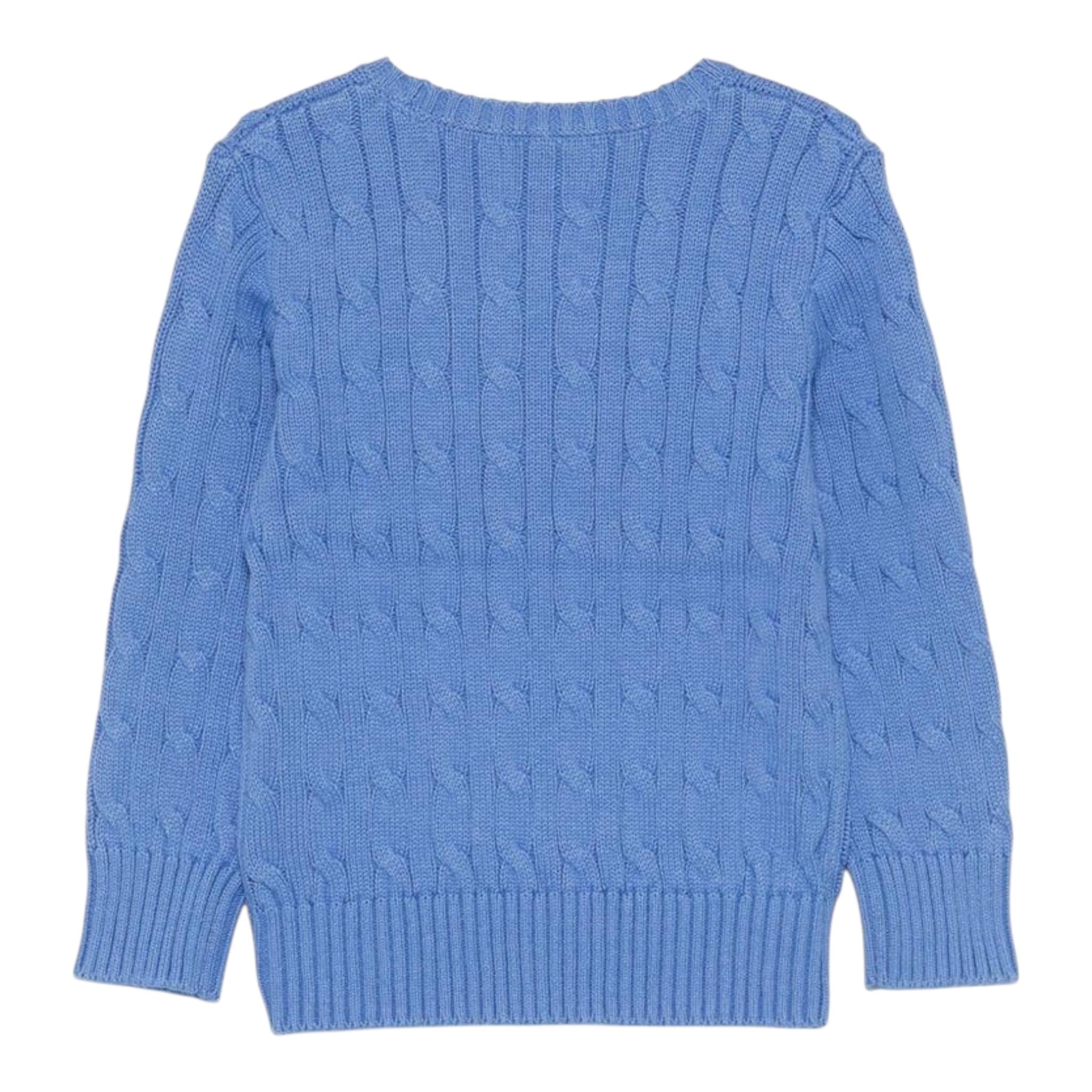 Ralph Lauren Maglia Girocollo Tinta Unita con Logo per Neonato 323702674016N AZZURRO RALPH LAUREN 