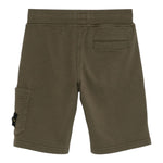 Stone Island Bermuda Tinta Unita con Elastico In Vita per Bambino K1S166S200006 VERDE STONE ISLAND 