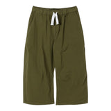 Aspesi Pantalone Tinta Unita con Elastico In Vita per Bambino S25077PLC6063 VERDE ASPESI 