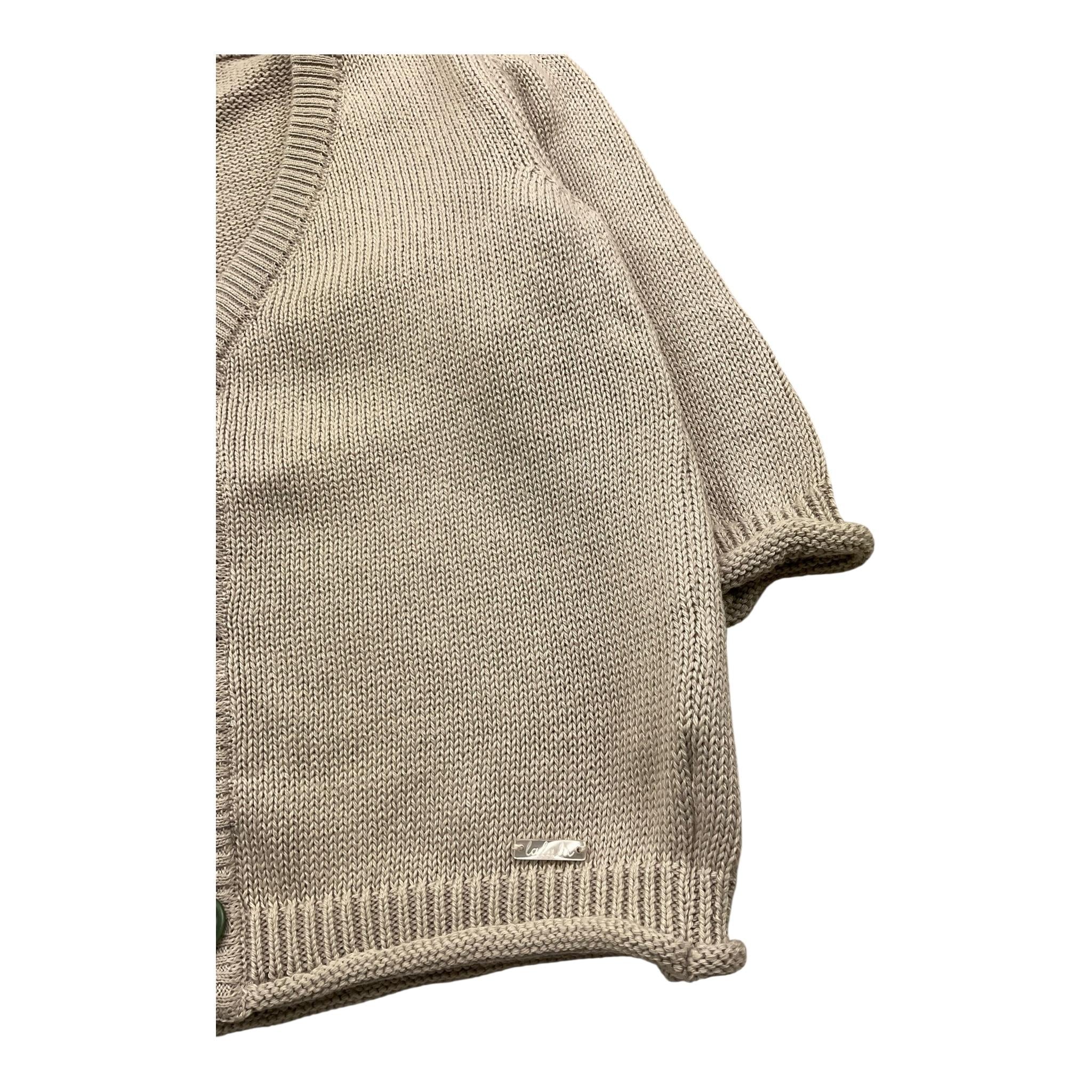 LALALU' cardigan tinta unita Beige per Neonato MGL4L BEIGE LALALU' 