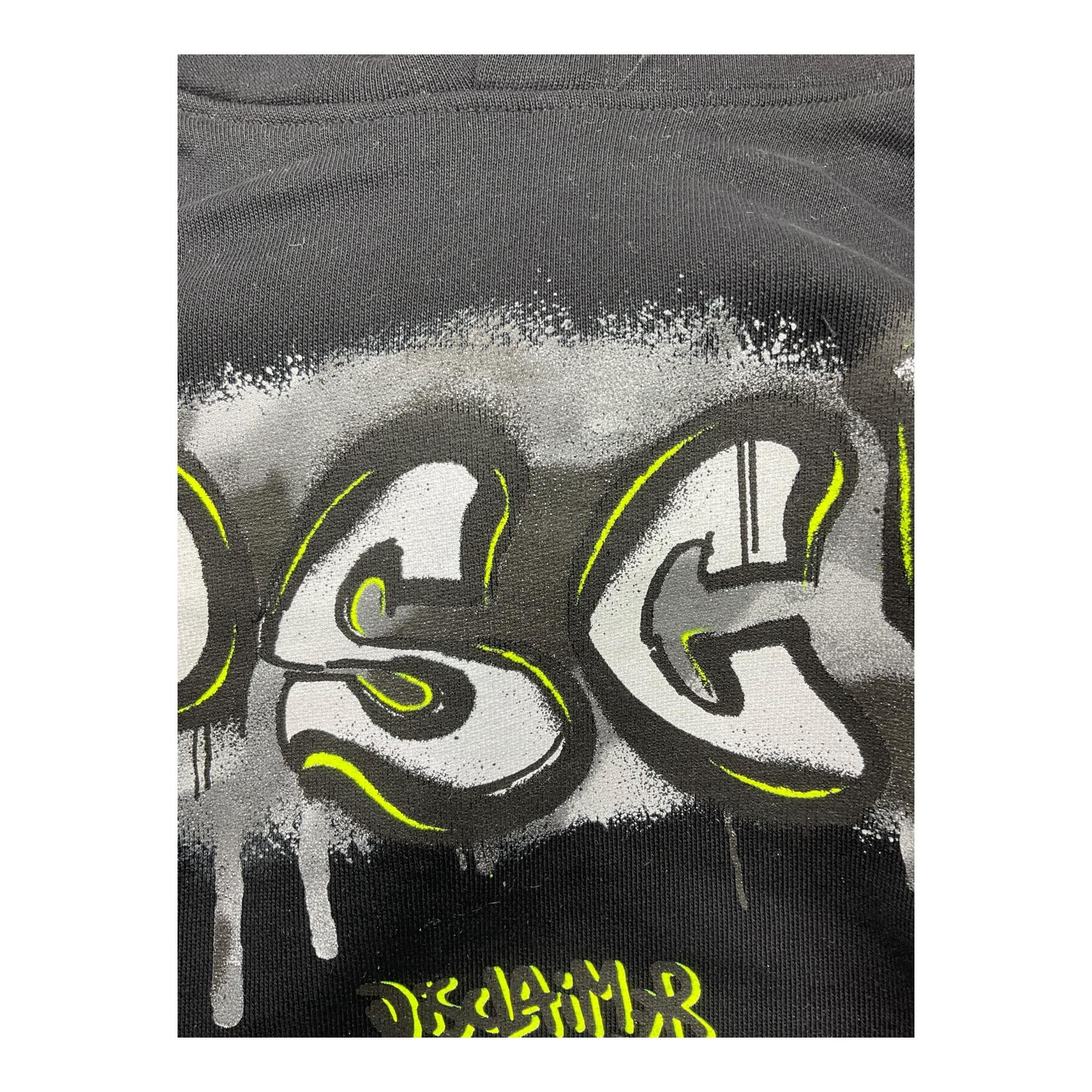 DISCLAIMER felpa tinta unita con cappuccio e stampa Nero per Bambino 24IDK58234 NERO DISCLAIMER 