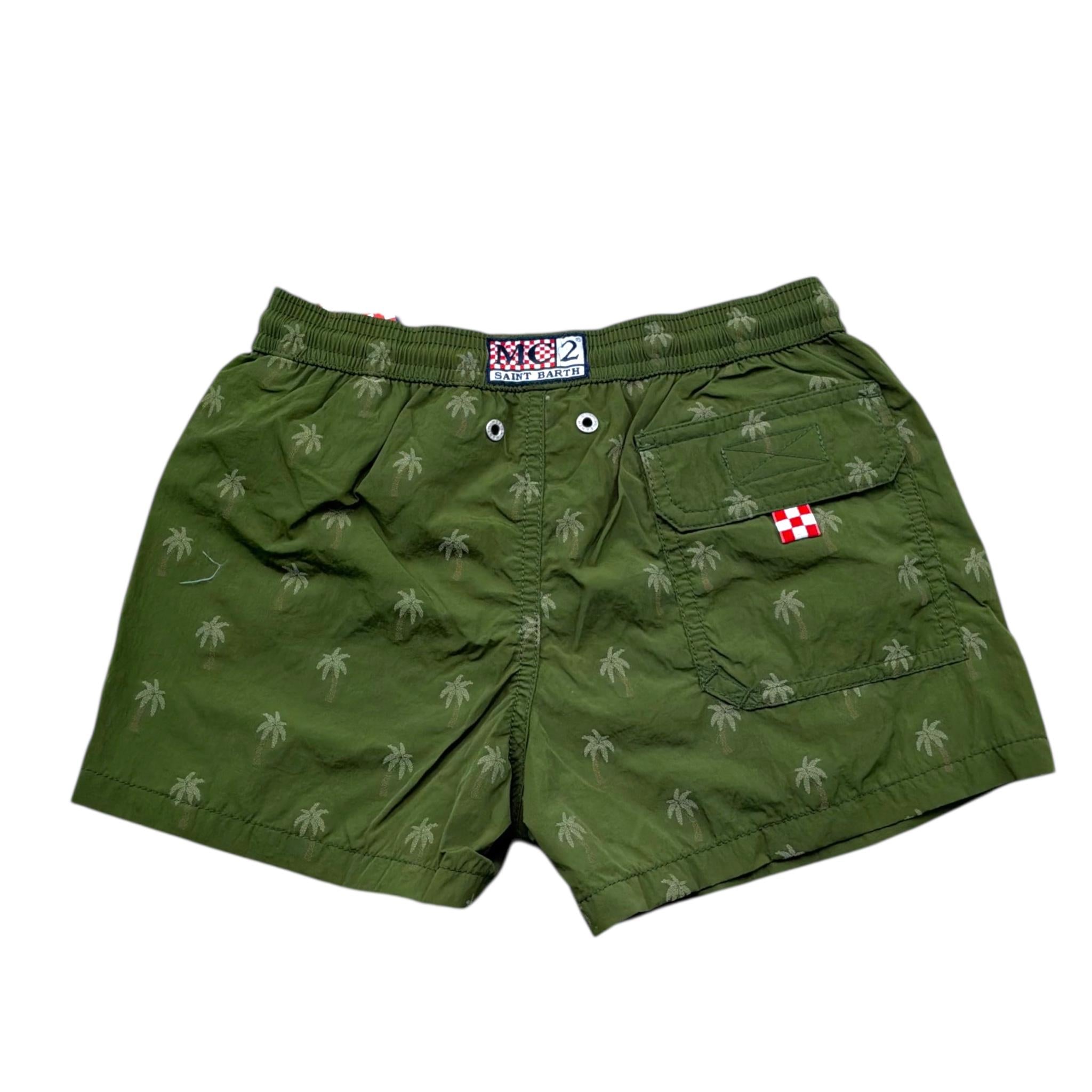 Saint Barth Costume Stampa Fantasia per Bambino PATM0002PATMOS VERDE SAINT BARTH 