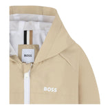 Boss Giubbino Bicolore con Zip E Cappuccio per Bambino J52122 BIANCO/BEIGE BOSS 