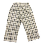 J.O. Milano Pantalone Tinta Unita Fantasia Quadri con Elastico In Vita per Bambino 274C2 BIANCO J.O. MILANO 