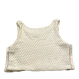 Bamboom+Babies Top Tinta Unita con Ricami Bianco per Neonata