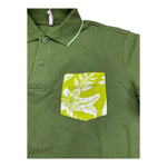 Sun68 Polo Mezza Manica Tinta Unita con Taschino per Bambino A35327S VERDE SUN68 