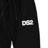 Dropseason2 Pantalone Tuta Tinta Unita con Stampa per Bambino SS25K027 NERO DROPSEASON2 