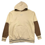 YES LONDON felpa chiusa con cappuccio tinta unita con maniche in contrasto Panna per Bambino JR5063 PANNA YES LONDON 