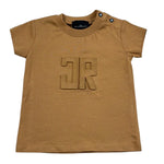 John Richmond T-Shirt Girocollo Tinta Unita con Logo per Neonato RIP26008TS MARRONE JOHN RICHMOND 