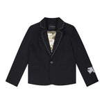 John Richmond Giacca Tinta Unita con Borchie per Bambino RBP25148GCX NERO JOHN RICHMOND 