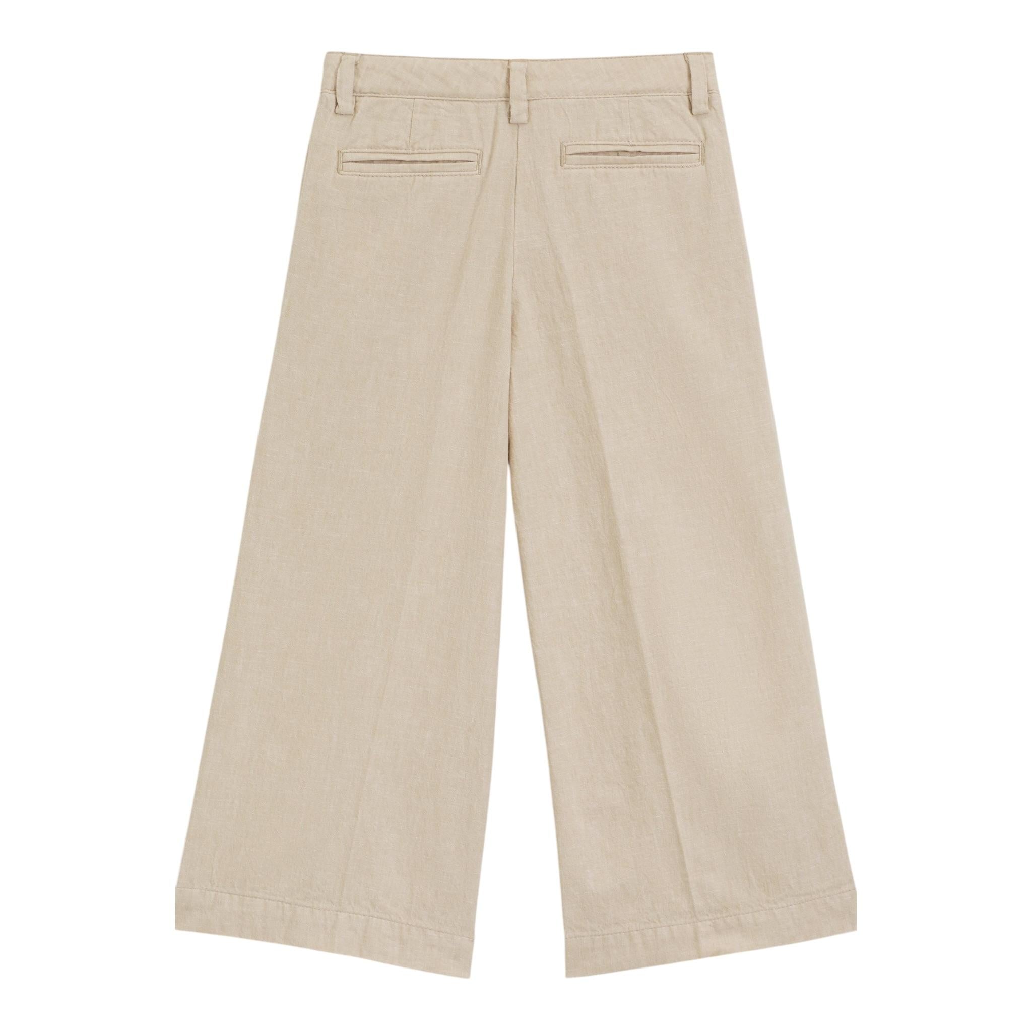 Boss Pantalone Tinta Unita Modello Palazzo per Bambina J52142 BEIGE BOSS 