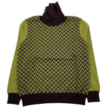 DRUMOHR maglia collo alto stampa fantasia Marrone/verde per Bambino W3SW61 MARRONE/VERDE DRUMOHR 