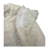 Liu Jo Coprispalle Tinta Unita con Tulle Panna per Bambina