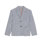 Liu Jo Giacca Tinta Unita con Fantasia A Righe per Bambino QA3016 BIANCO LIU JO 