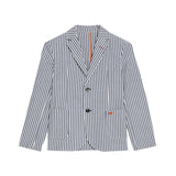 Liu Jo Giacca Tinta Unita con Fantasia A Righe per Bambino QA3016 BIANCO LIU JO 