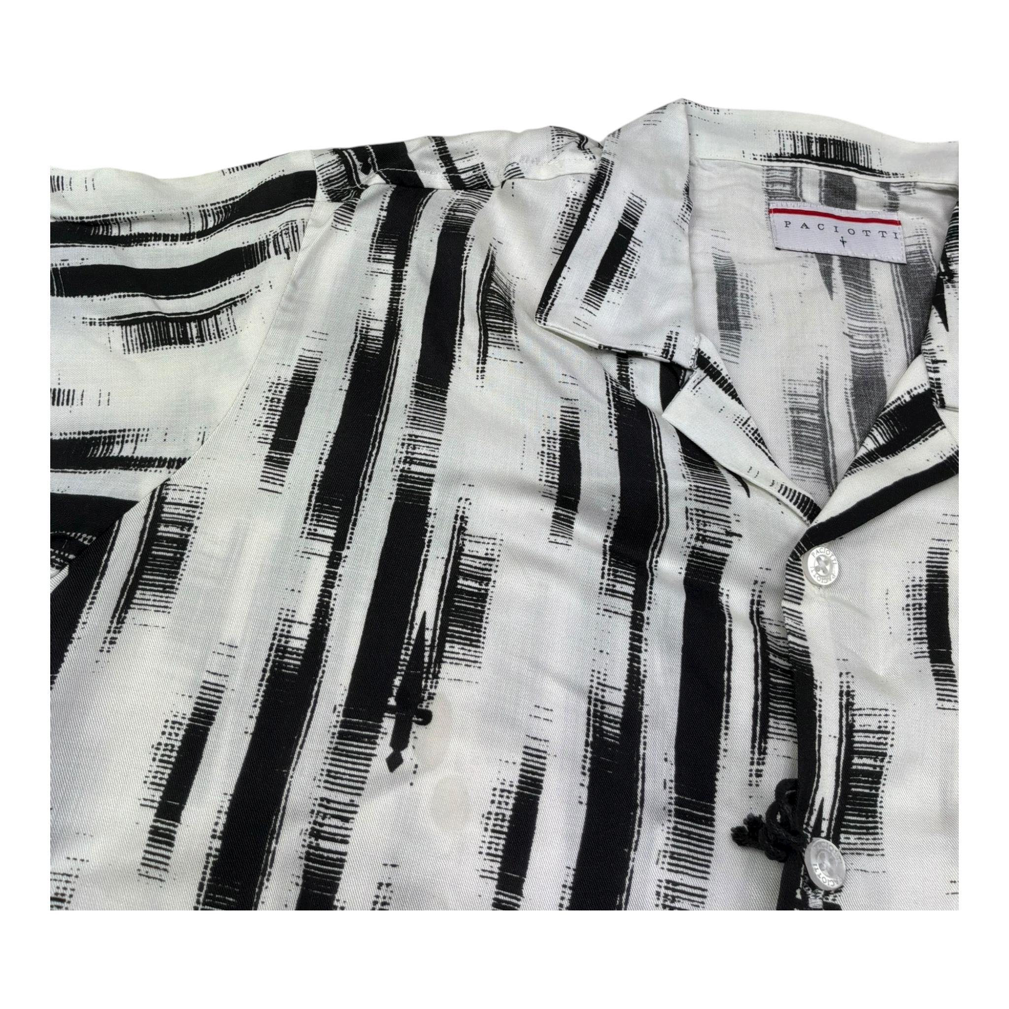 Cesare Paciotti Camicia Mezza Manica Tinta Unita con Stampe per Bambino CMP5153J PANNA CESARE PACIOTTI 