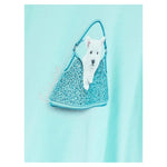 Liu Jo T-Shirt Girocollo Tinta Unita con Stampa per Bambina KA4134 VERDE ACQUA LIU JO 