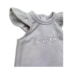 Trussardi Abito Giromanica Tinta Unita con Logo per Neonata TIP26021VE ROSA TRUSSARDI 