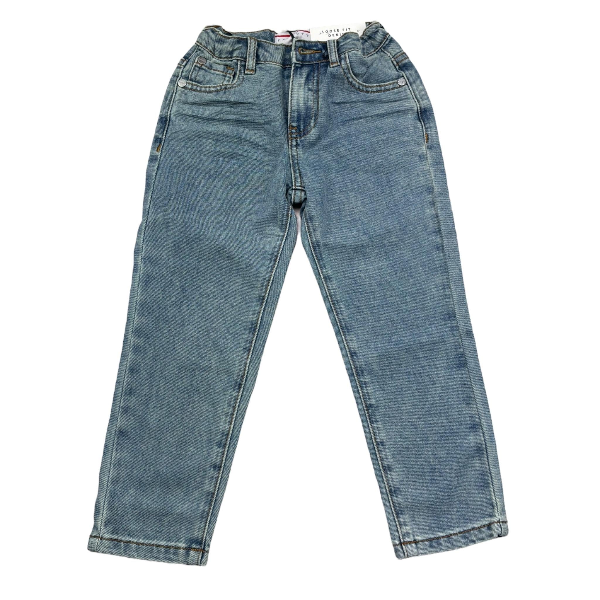 Cesare Paciotti Jeans Tinta Unita con Girovita Regolabile per Bambino PTP5162BX AZZURRO CESARE PACIOTTI 