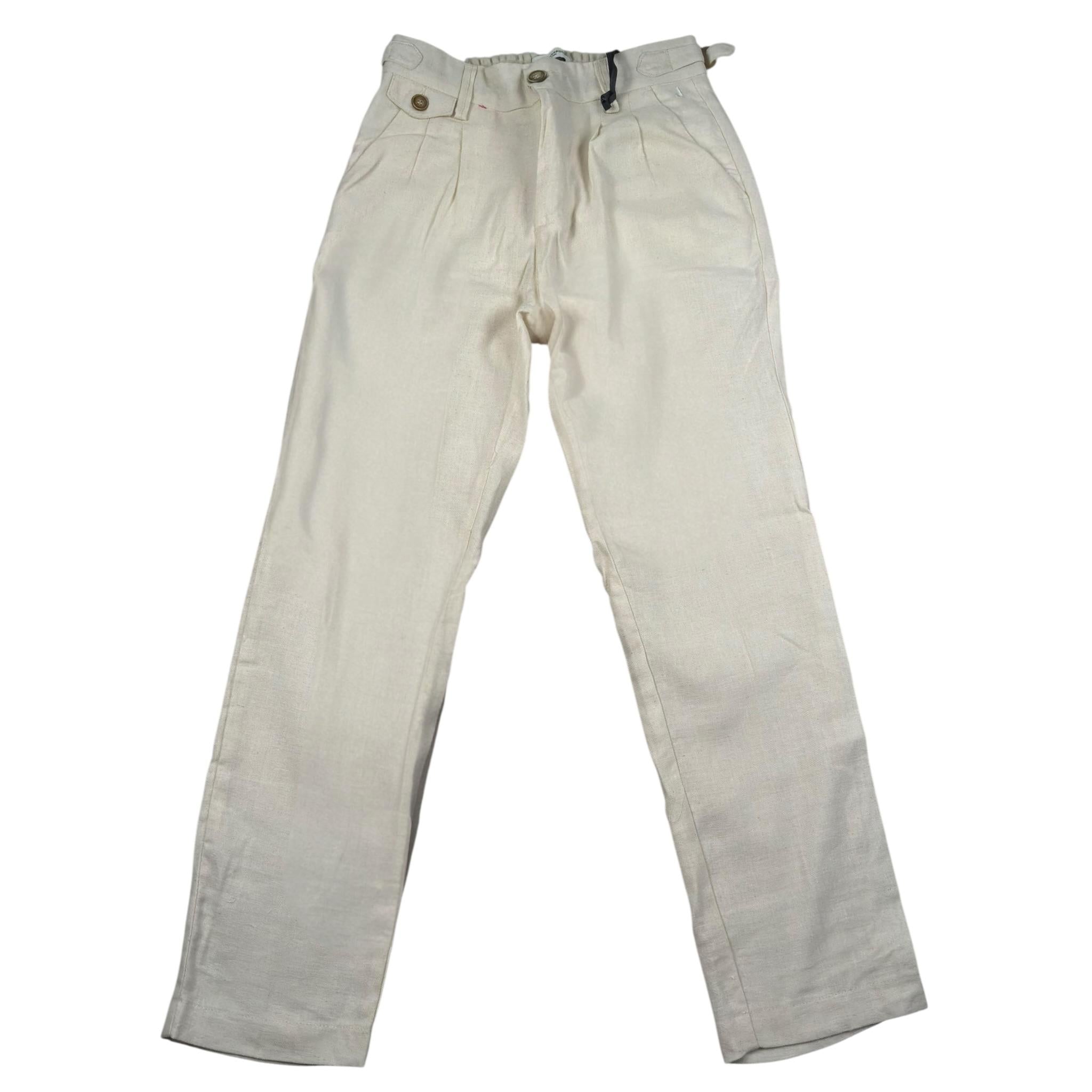 Jeckerson Pantalone Tinta Unita con Elastico In Vita per Bambino J3875 PANNA JECKERSON 