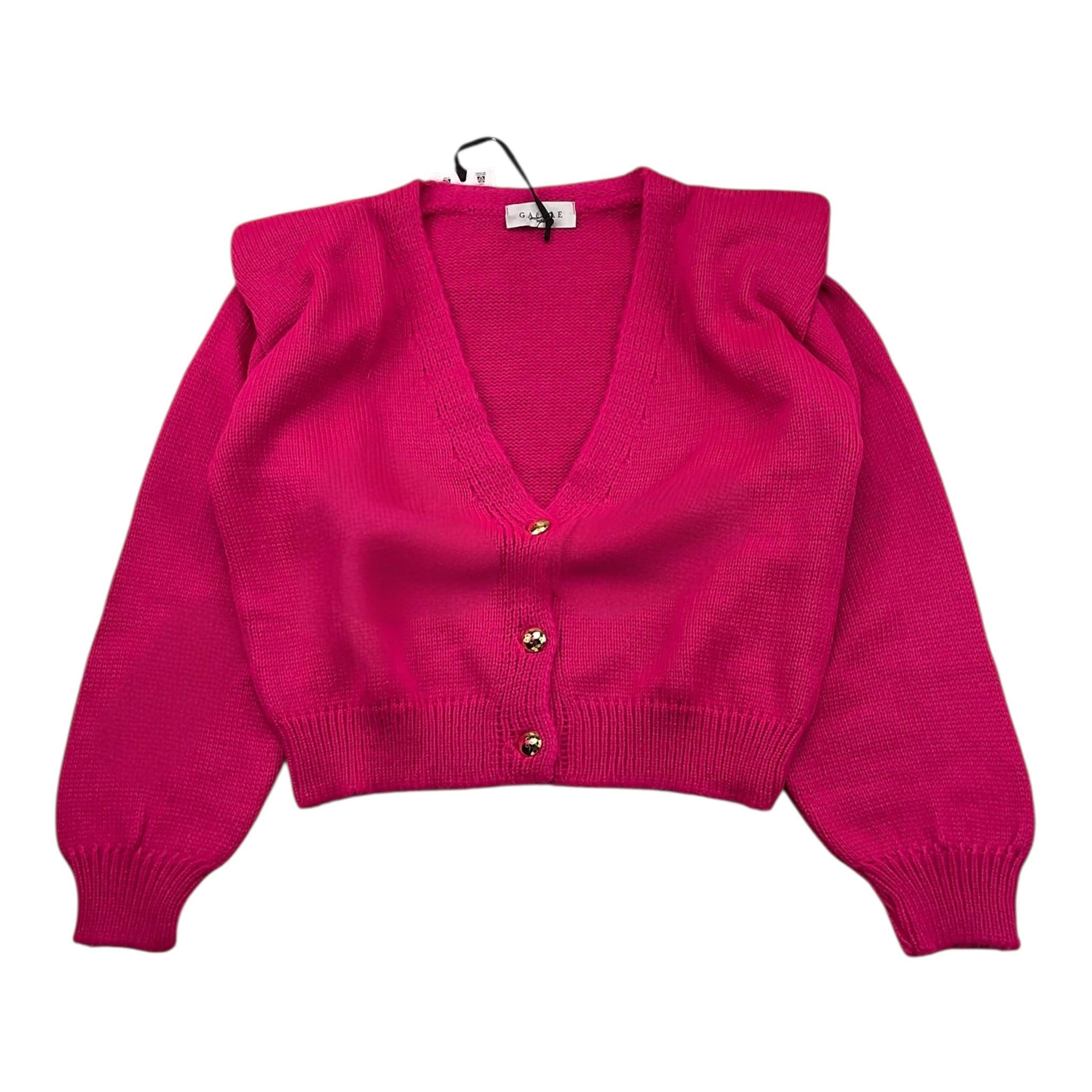 GAELLE cardigan tinta unita con bottoni Fuxia per Bambina 2741W0904 FUXIA GAELLE 