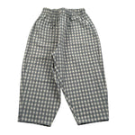 Teddy E Minou Pantalone Tinta Unita con Fantasia A Quadri per Bambina E25PT016C3159 VERDE TEDDY E MINOU 