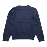 SAINT BARTH maglia tinta unita girocollo con logo Blu per Bambino NIX0003 BLU SAINT BARTH 