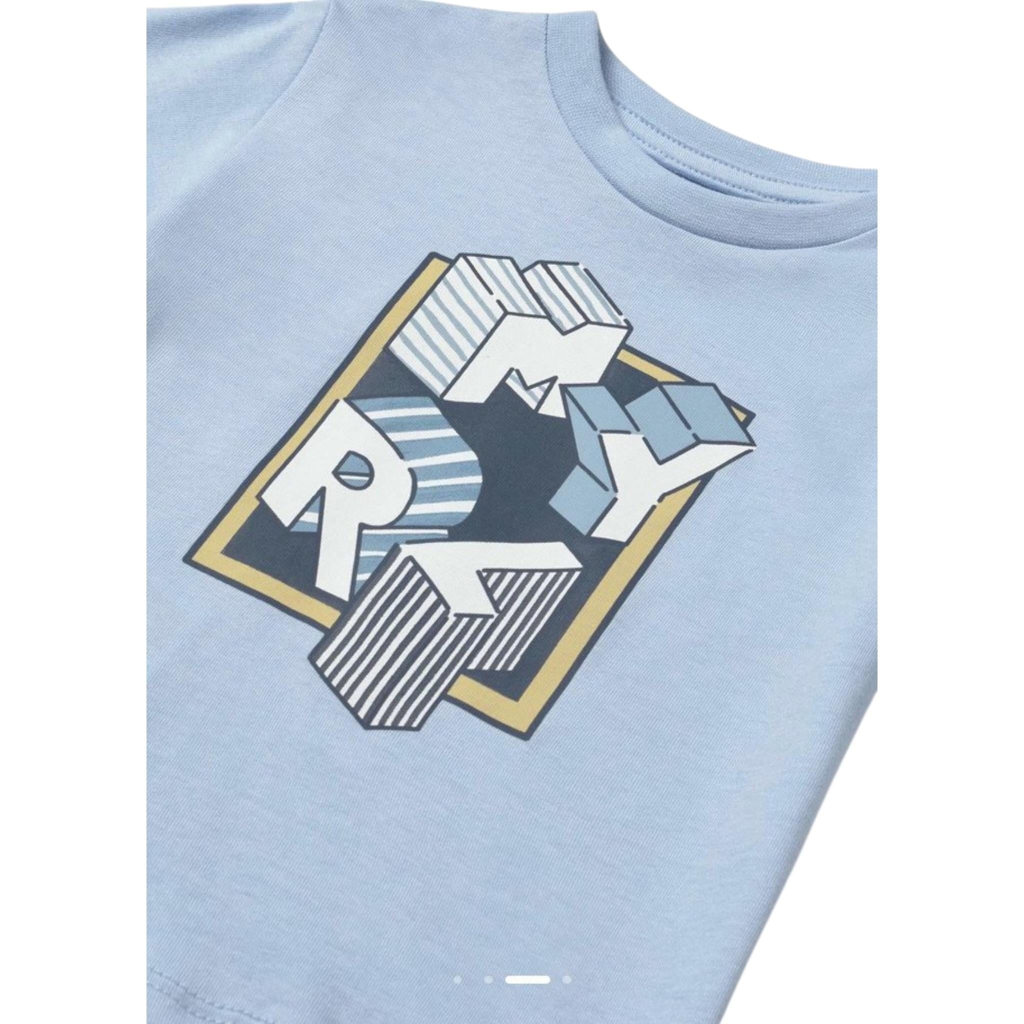 Mayoral T-Shirt Girocollo Tinta Unita con Stampa per Neonato 106 AZZURRO MAYORAL 