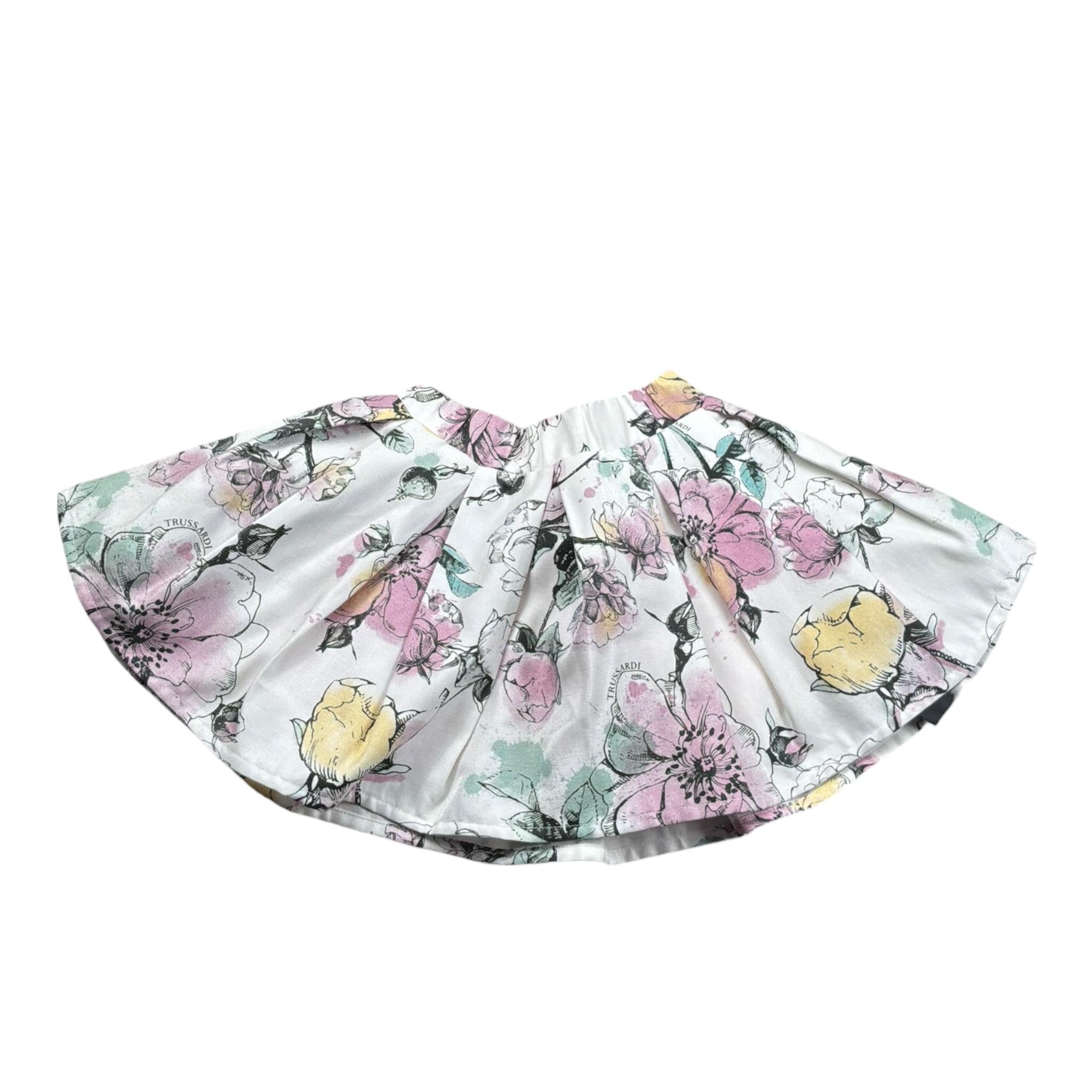 Trussardi Gonna Tinta Unita con Stampa per Neonata TIP21139GO BIANCO TRUSSARDI 