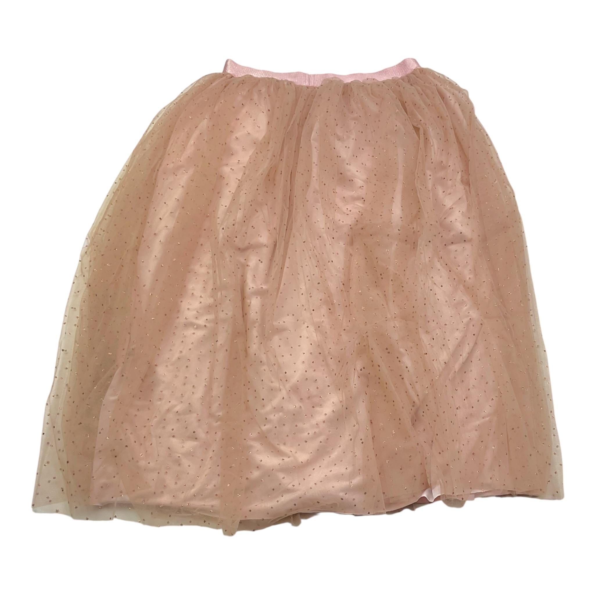 CAFFE' D'ORZO gonna tinta unita con tulle Rosa per Bambina ZV7A14 ROSA CAFFE' D'ORZO 