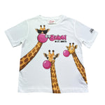 Saint Barth T-Shirt Girocollo Tinta Unita con Stampa per Bambino 01215L BIANCO SAINT BARTH 