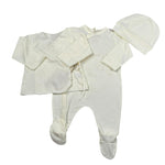 Babyvip Completo 3 Pezzi Tutina-Camicia Della Fortuna-Cappello per Neonato T72644 BEIGE BABYVIP 