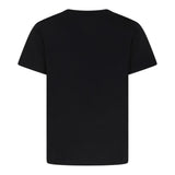 Balmain T-Shirt Tinta Unita con Stampa per Bambina BV8Q21 NERO BALMAIN 
