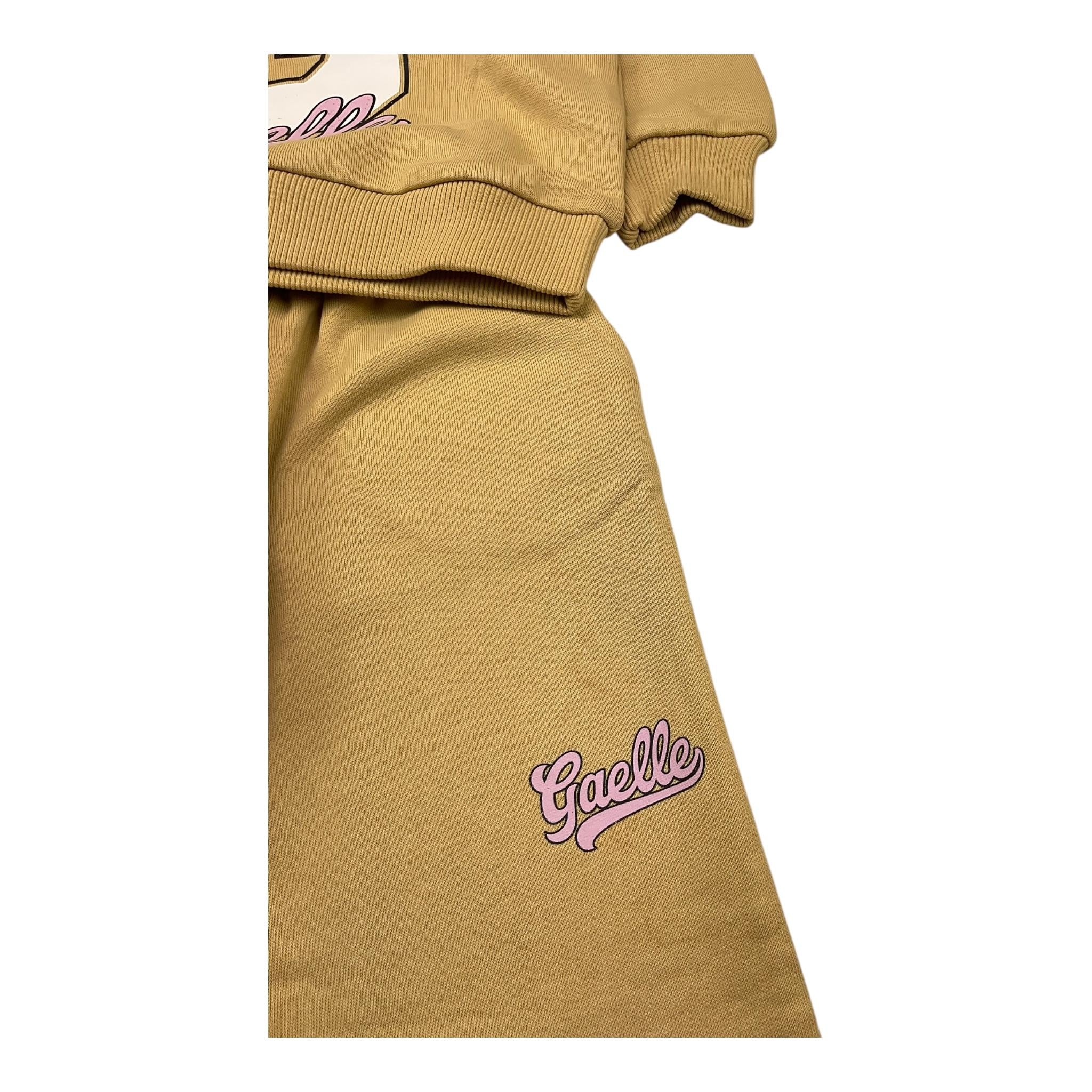 GAELLE completo 2 pezzi felpa-pantalone tinta unita Sabbia per Bambina 2741T00525X SABBIA GAELLE 
