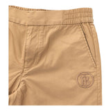 Burberry Pantalone Tinta Unita Con Elastico In Vita Beige Per Bambino