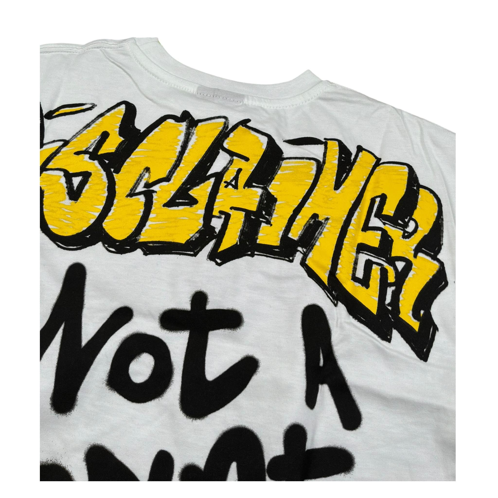 Disclaimer T-Shirt Girocollo Tinta Unita con Stampa per Bambino 25EDK58431 BIANCO DISCLAIMER 