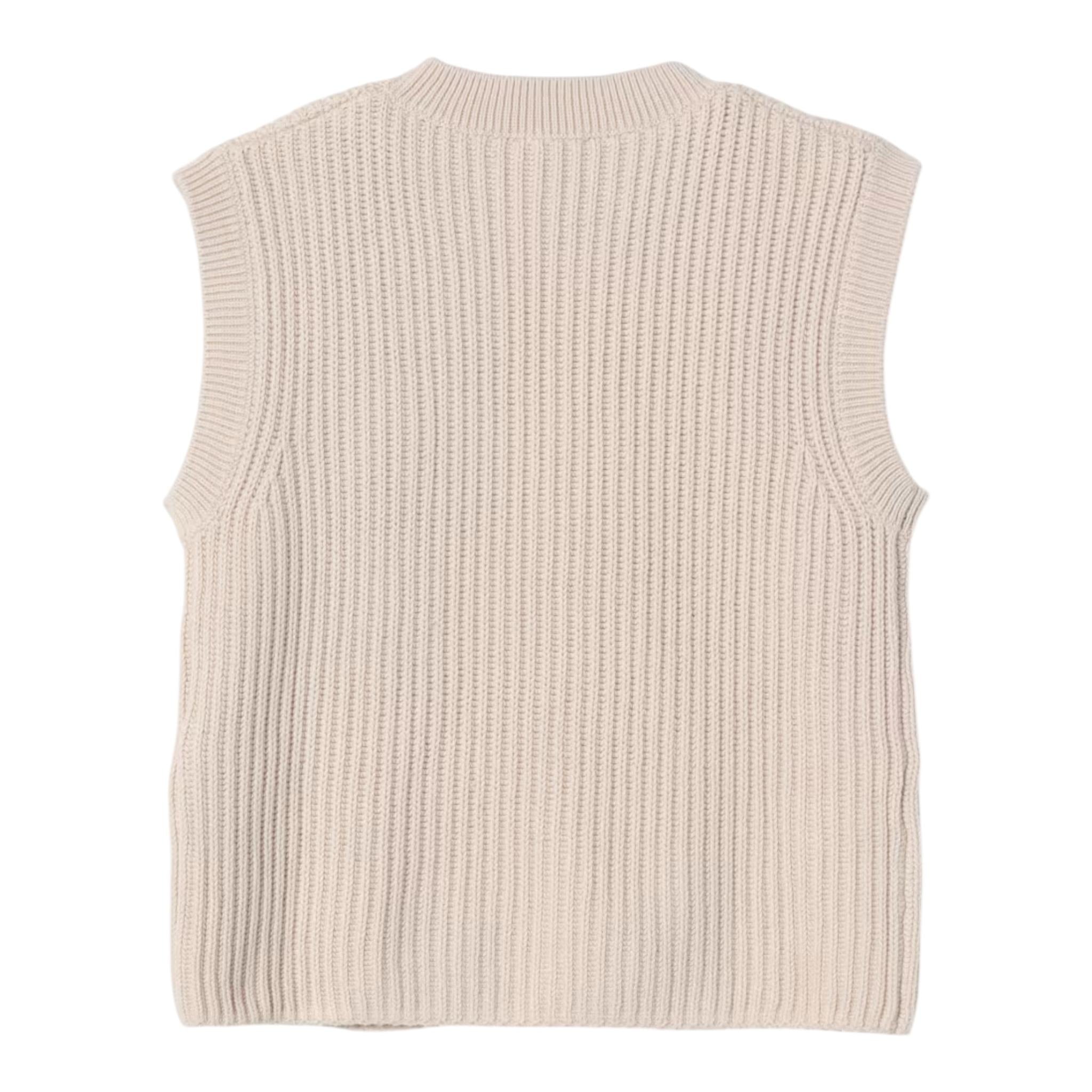 Il Gufo Gilet Tinta Unita In Maglia per Bambina P25GL096M109 BEIGE IL GUFO 
