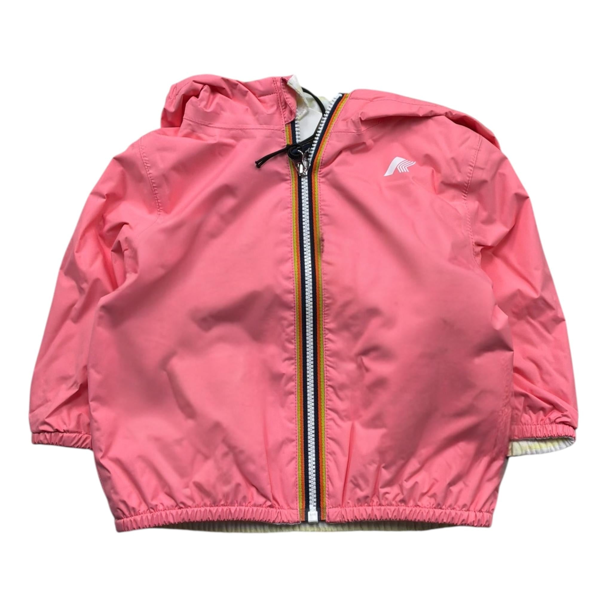 K-Way Giubbino Tinta Unita con Zip E Cappuccio per Neonata K2132MW ROSA K-WAY 