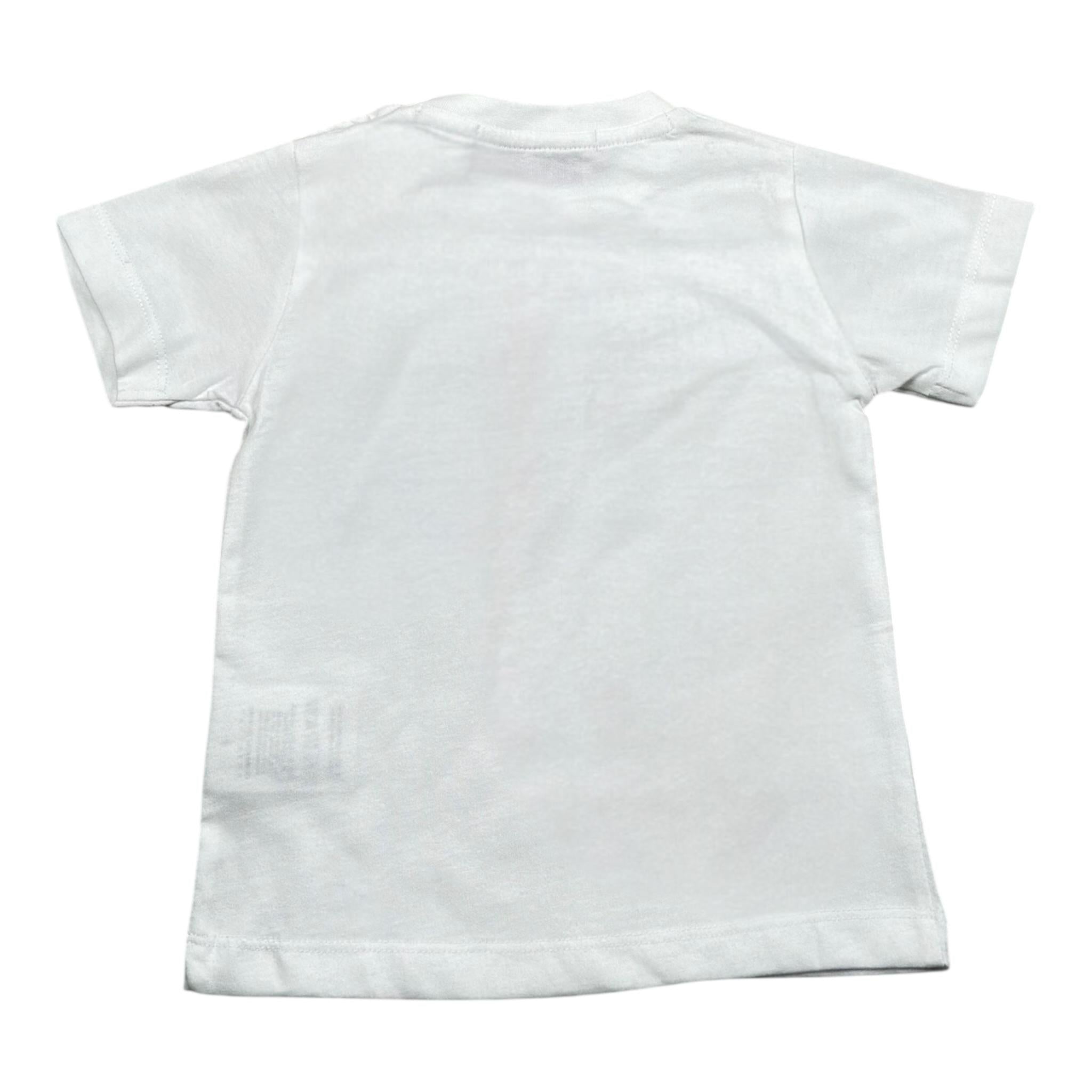 Cesare Paciotti T-Shirt Girocollo Tinta Unita con Stampa per Neonato TSP4119BN BIANCO CESARE PACIOTTI 