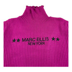 MARC ELLIS maglia collo alto tinta unita con logo Fuxia per Bambina JMJSW00188XX FUXIA MARC ELLIS 