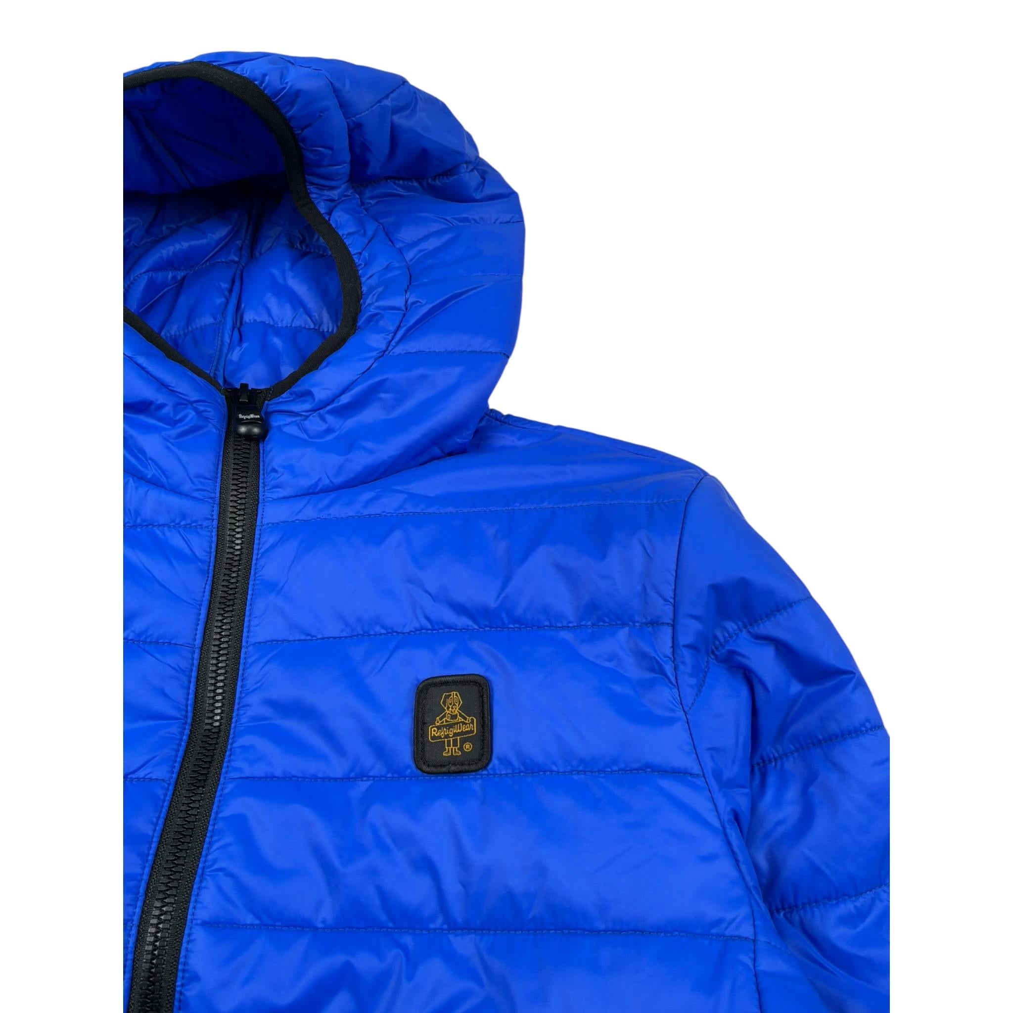 Refrigiwear Giubbino Tinta Unita con Cappuccio per Bambino 114CRMJS25 BLU REFRIGIWEAR 