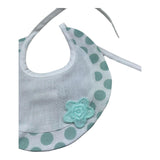 I Delfi Bavetta Tinta Unita Fantasia Pois per Neonata 25P5143 BIANCO I DELFI 